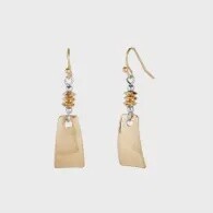 Gold Stack Dangle Earrings
