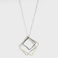 Triple Square Necklace