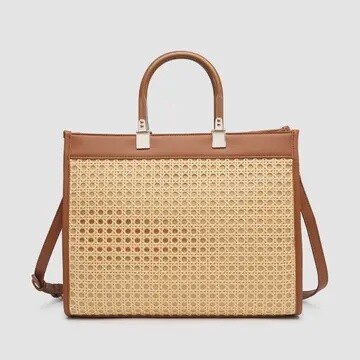 Large Rattan Tote