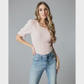 Smocked Tee - Lotus