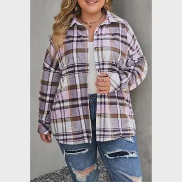Casual Plaid Fringe