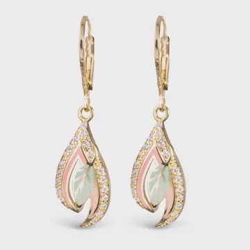Green Enamel Leaf