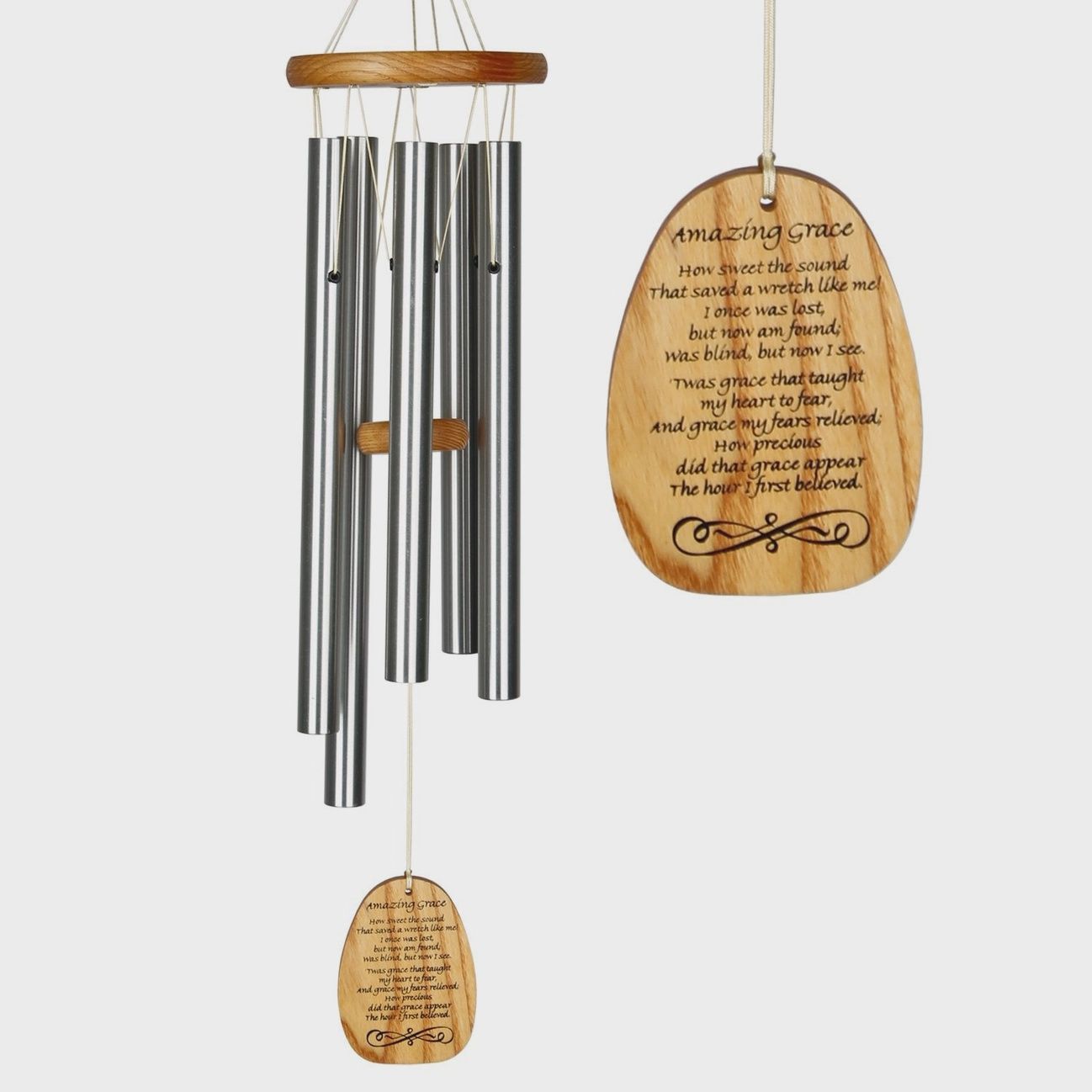 Amazing Grace Wind Chime,  Engraving Available