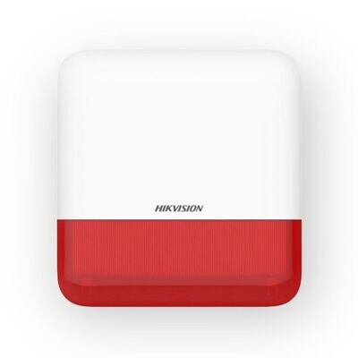 Hikvision AX PRO DS-PS1-E-WE, buitensirene met rode kap