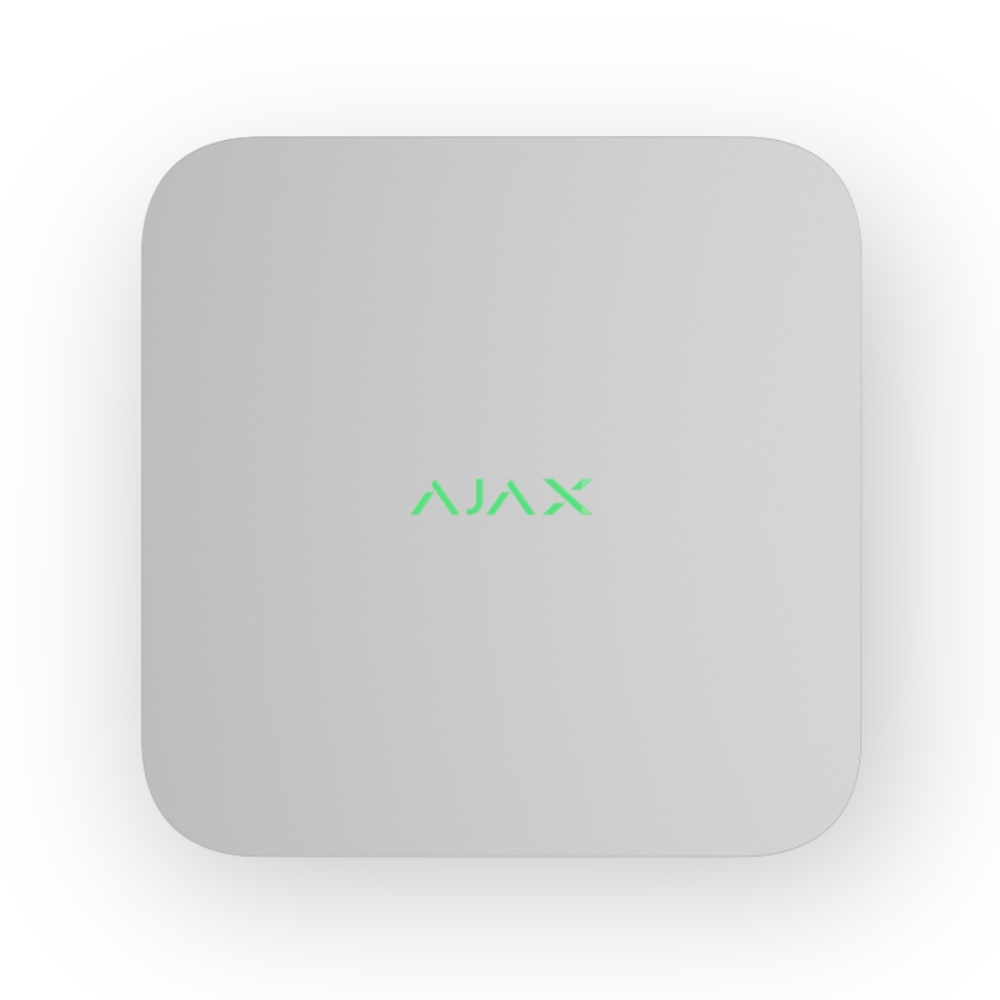AJAX NVR 8 kanalen IP 4K recorder wit