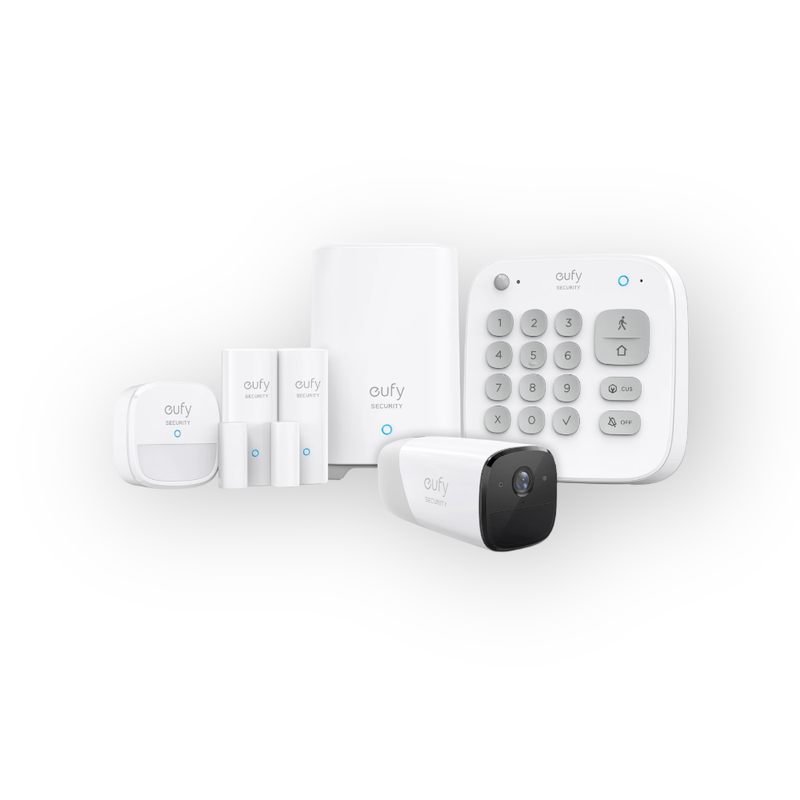 Conjunto de sistema de alarma Eufy de 5 piezas + EufyCam 2 PRO Homebase