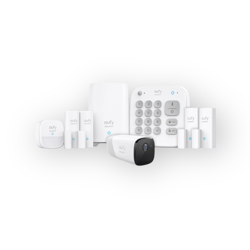 Conjunto de sistema de alarma Eufy de 7 piezas + EufyCam 2 PRO Homebase