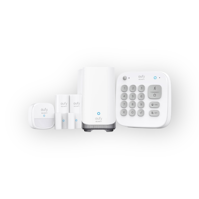 Conjunto de sistema de alarma Eufy de 5 piezas + HomeBase 3