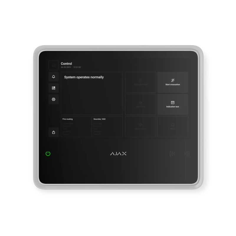 AJAX EN54 Fire Hub Jeweller wit AJAX EN54 Fire Hub Jeweller wit