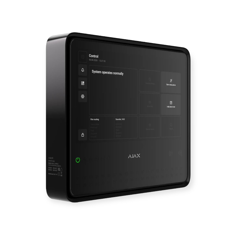 AJAX EN54 Fire Hub Jeweller zwart