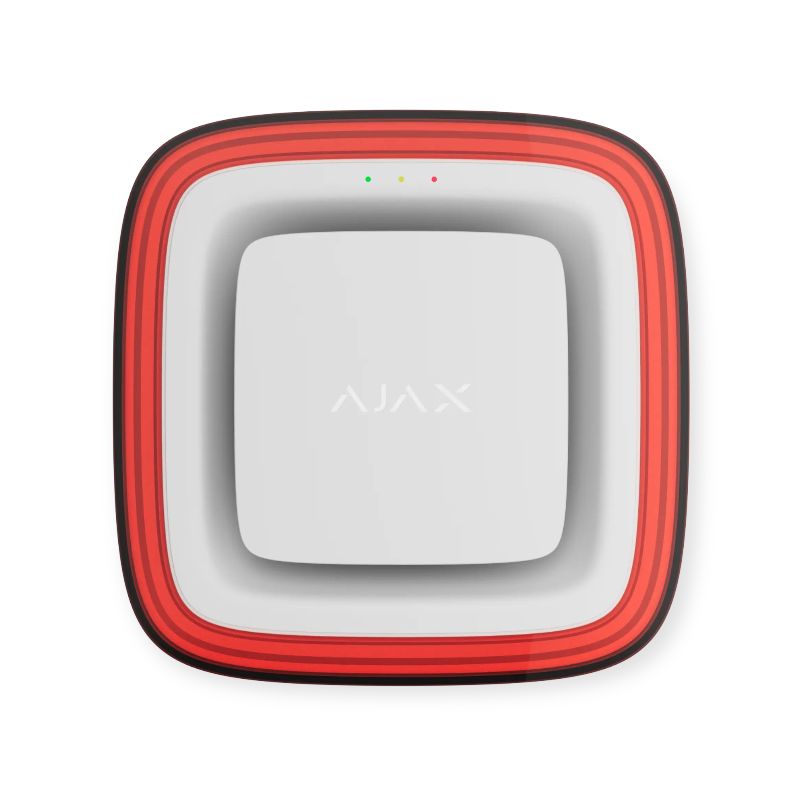 AJAX EN54 FireProtect flitser en sirene Jeweller wit AJAX EN54 FireProtect flitser en sirene Jeweller wit