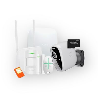 AJAX alarmset met draadloze IP-camera en HomeBase voor Spanje