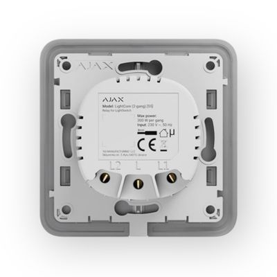 AJAX Lightcore flush-mounted switch, double