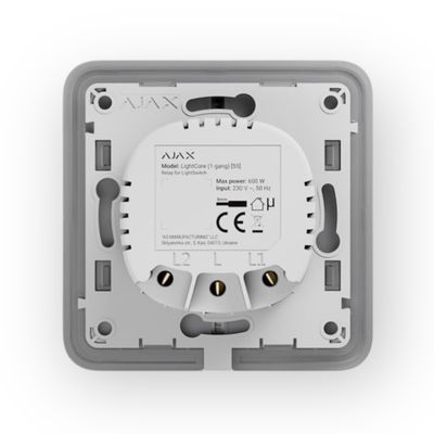 AJAX Lightcore inbouw schakelaar enkelvoudig