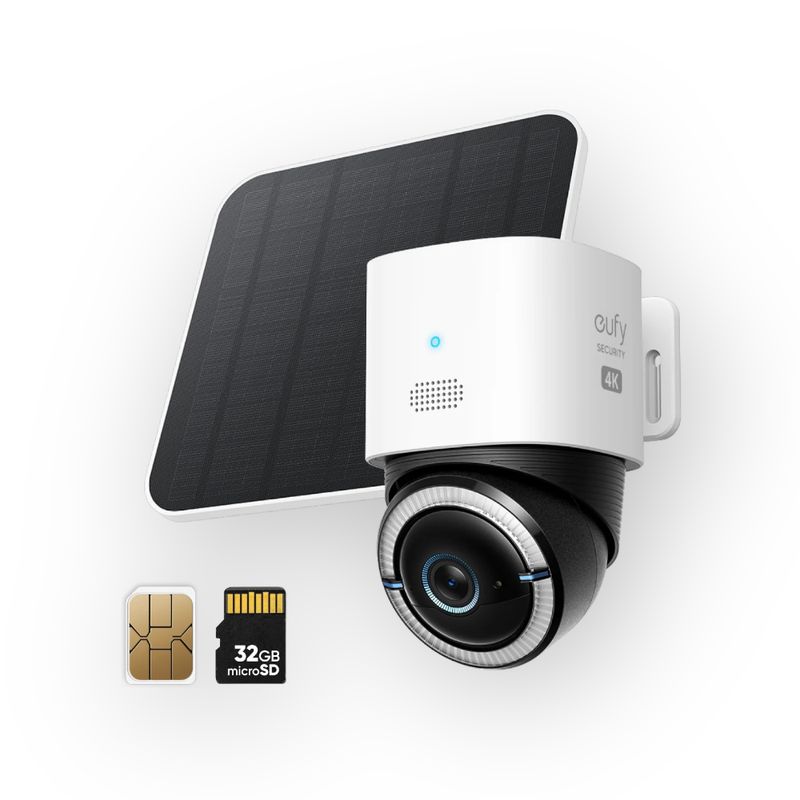 Camerasysteem zonder WiFi Eufy 4G LTE CAM S330 Camerasysteem zonder WiFi Eufy 4G LTE CAM S330