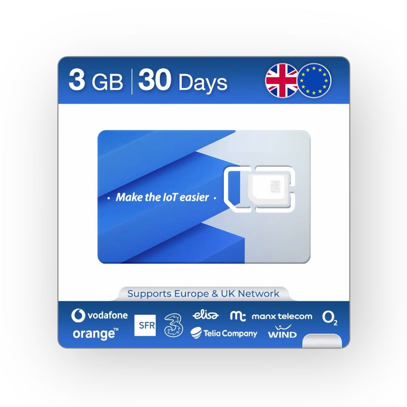 Alarm en camera Simkaart 3GB - 30 dagen