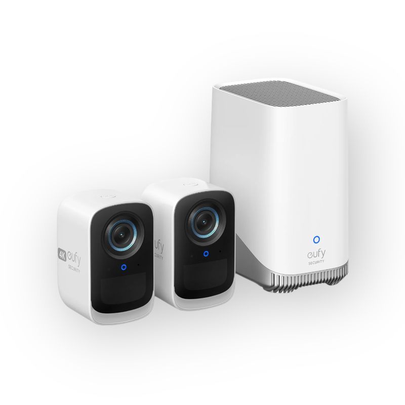 2 stuks Eufy EufyCam 3C + HomeBase S380 bundelvoordeel