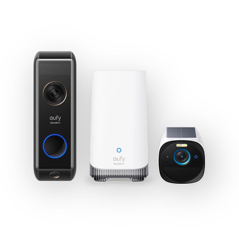 Eufy 1x EufyCam 3 camera's + video deurbel en HomeBase 3