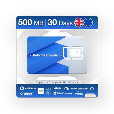 Alarm en camera Simkaart 500 MB - 30 dagen