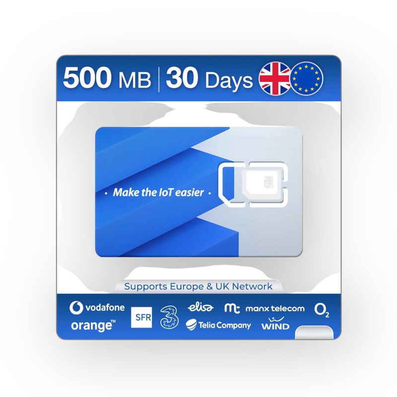 Alarm en camera Simkaart 500 MB - 30 dagen