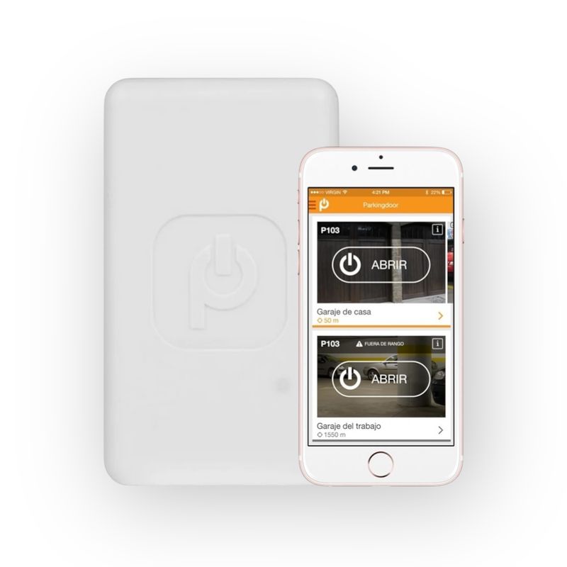Parkingdoor Smartphone poort- en garageopener Parkingdoor Smartphone poort- en garageopener voor Spanje