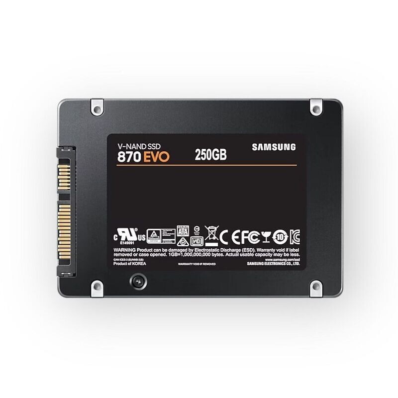 Samsung 870 EVO SSD 250GB voor Eufycam 3 Homebase Samsung 870 EVO SSD 250GB voor Eufycam 3 Homebase