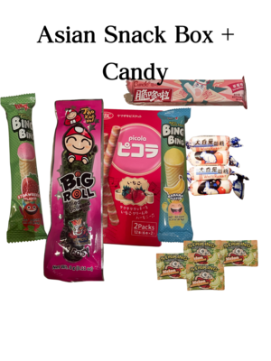 Small Asian Snack Box, 5+ Asian Snacks and 6+ Candy, EXCLUSIVE from China and Japan