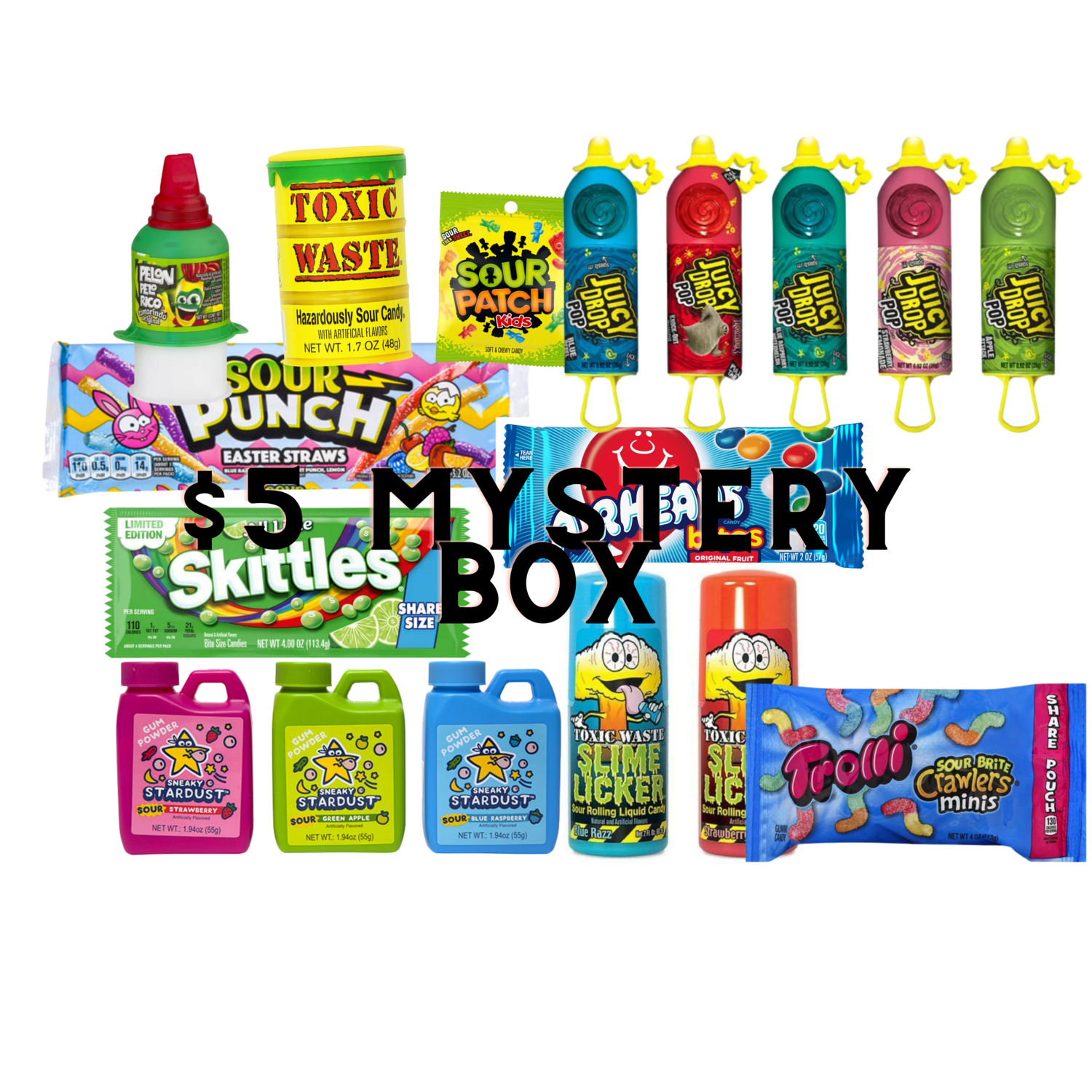 0.5lbs five dollar mystery candy box, CandyVault&#39;s small box