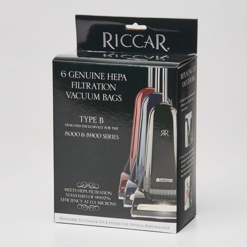 Riccar 8000 &amp; 8900 Type B Hepa Bags - 6 bags