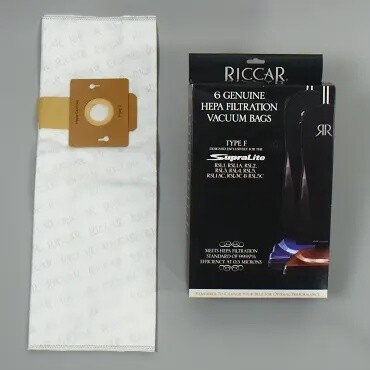 Riccar Supralite Type F Hepa Bags - 6 bags