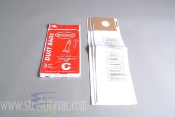 Dirt Devil Type C Bags - 3 bags