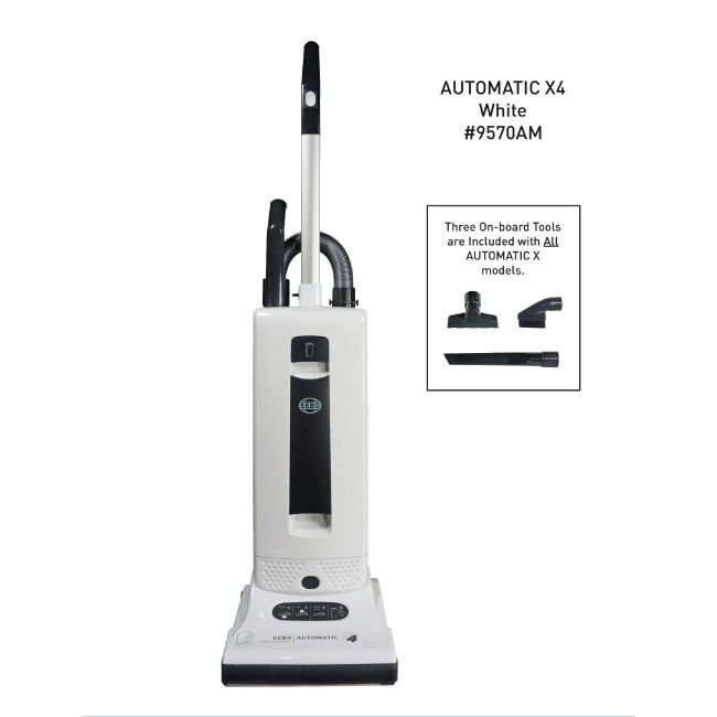 Sebo X4 Boost Upright Vacuum, Color: White