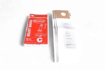Dirt Devil Type C Bags - 3 bags