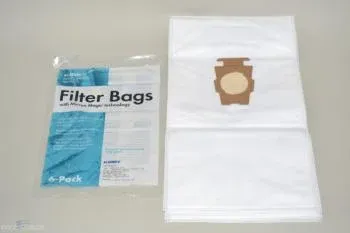 Kirby F-Style and twist-style Filter Bags - 6 bags