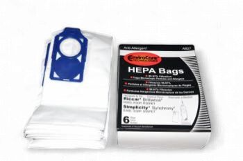 Envirocare Riccar Brilliance, Simplicity Synchrony Bags - 6 bags