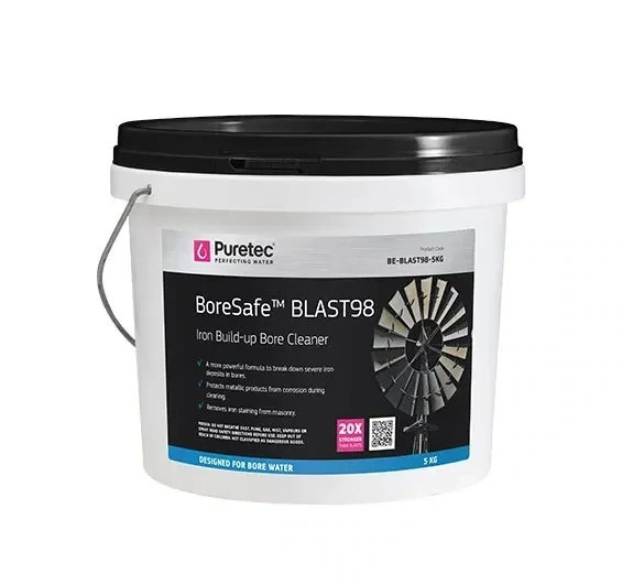 BoreSafe Bore Cleaning Granules 5kg & 30ml test kit