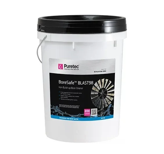 BoreSafe Bore Cleaning Granules 20kg & 30ml test kit