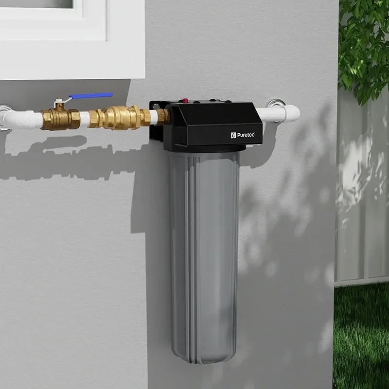 Whole House Single Rainwater Filter 1.5" conn, 20" Lge Dia - DP10MP2 incl, 110 lpm