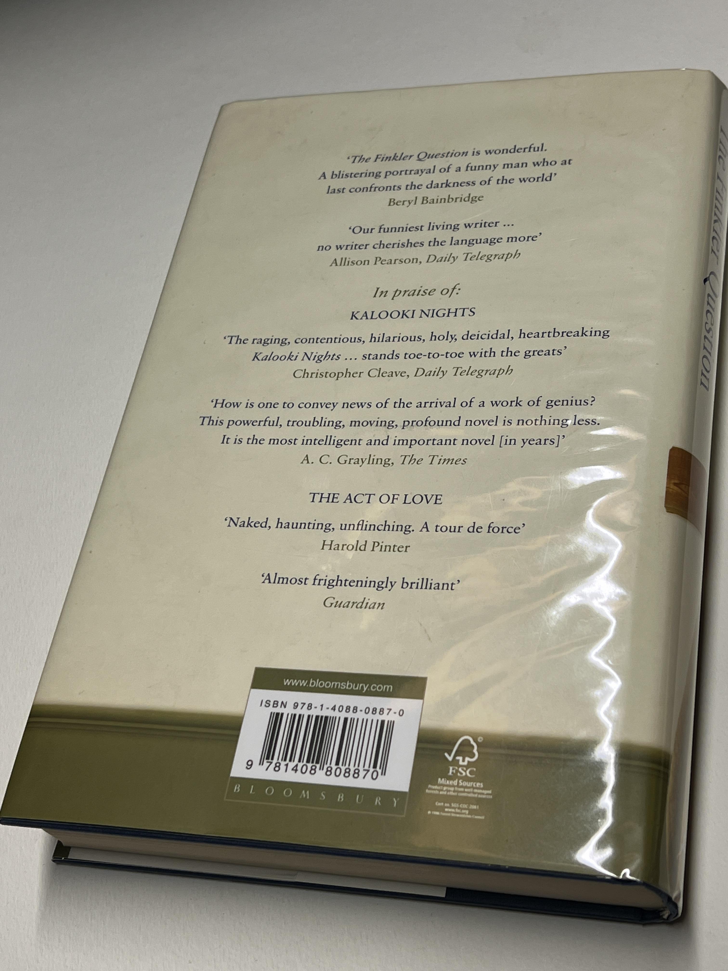 The Finkler Question, Howard Jacobson