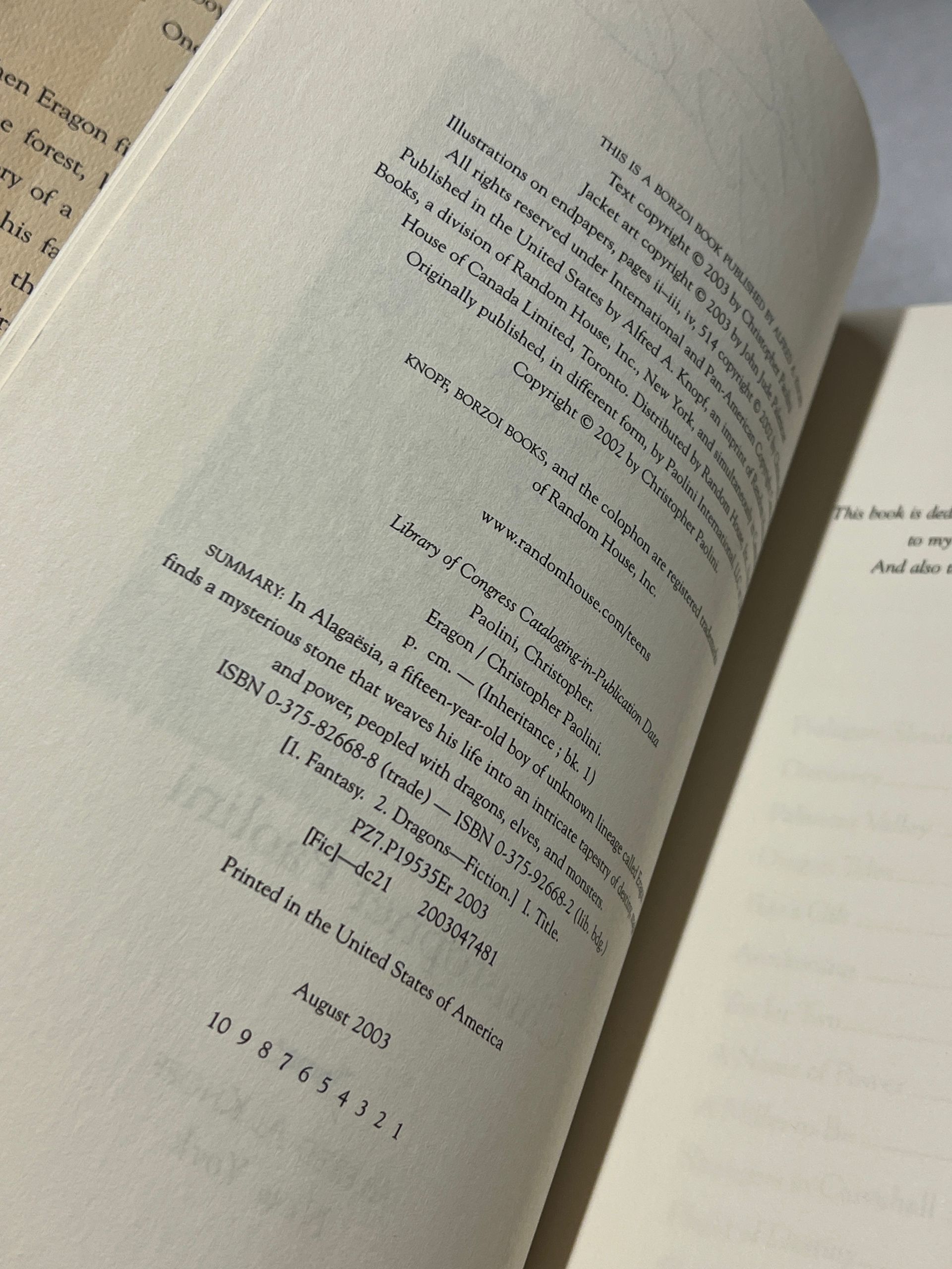 Eragon, Christopher Paolini