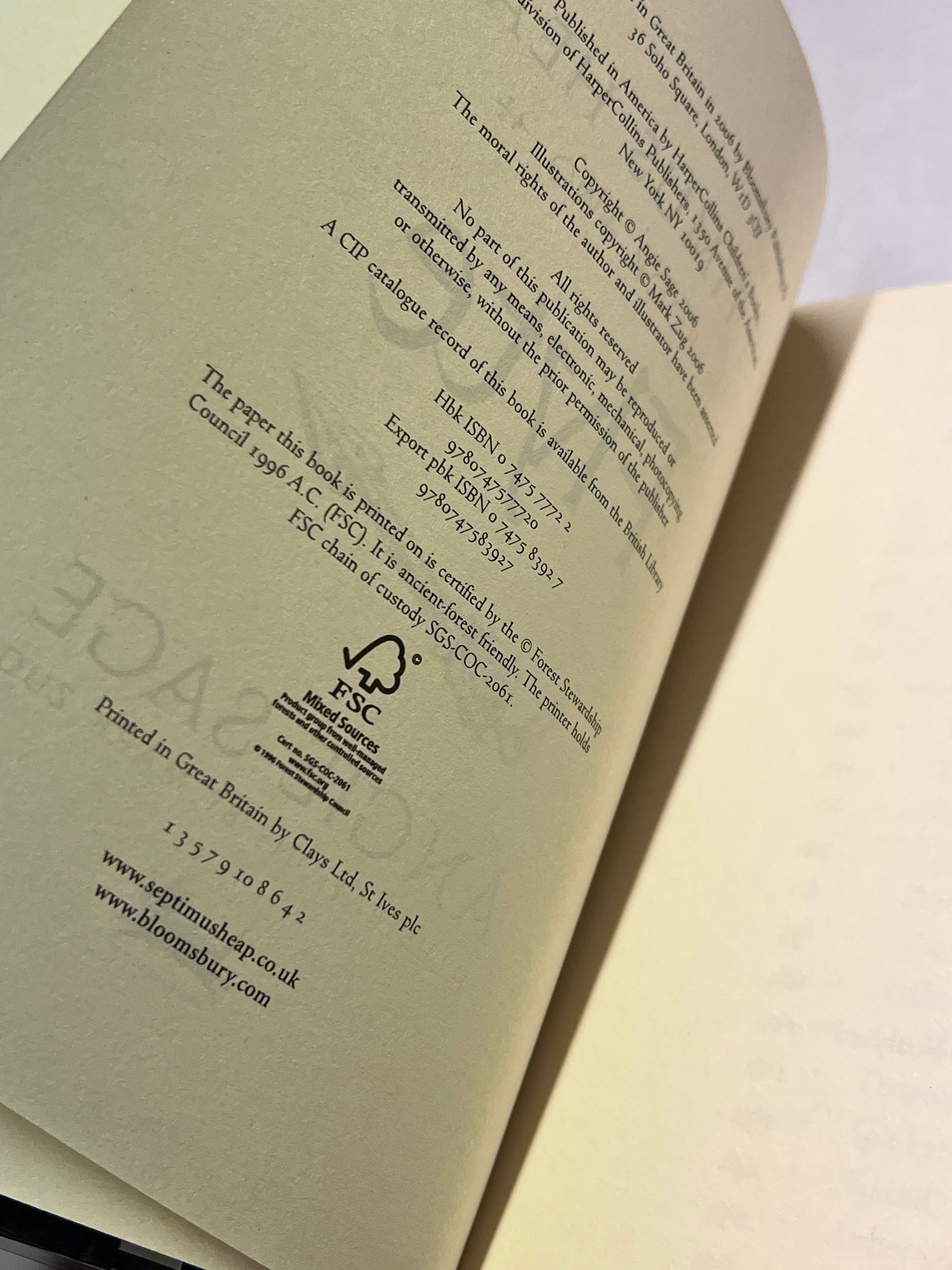 Flyte (Septimus Heap), Angie Sage