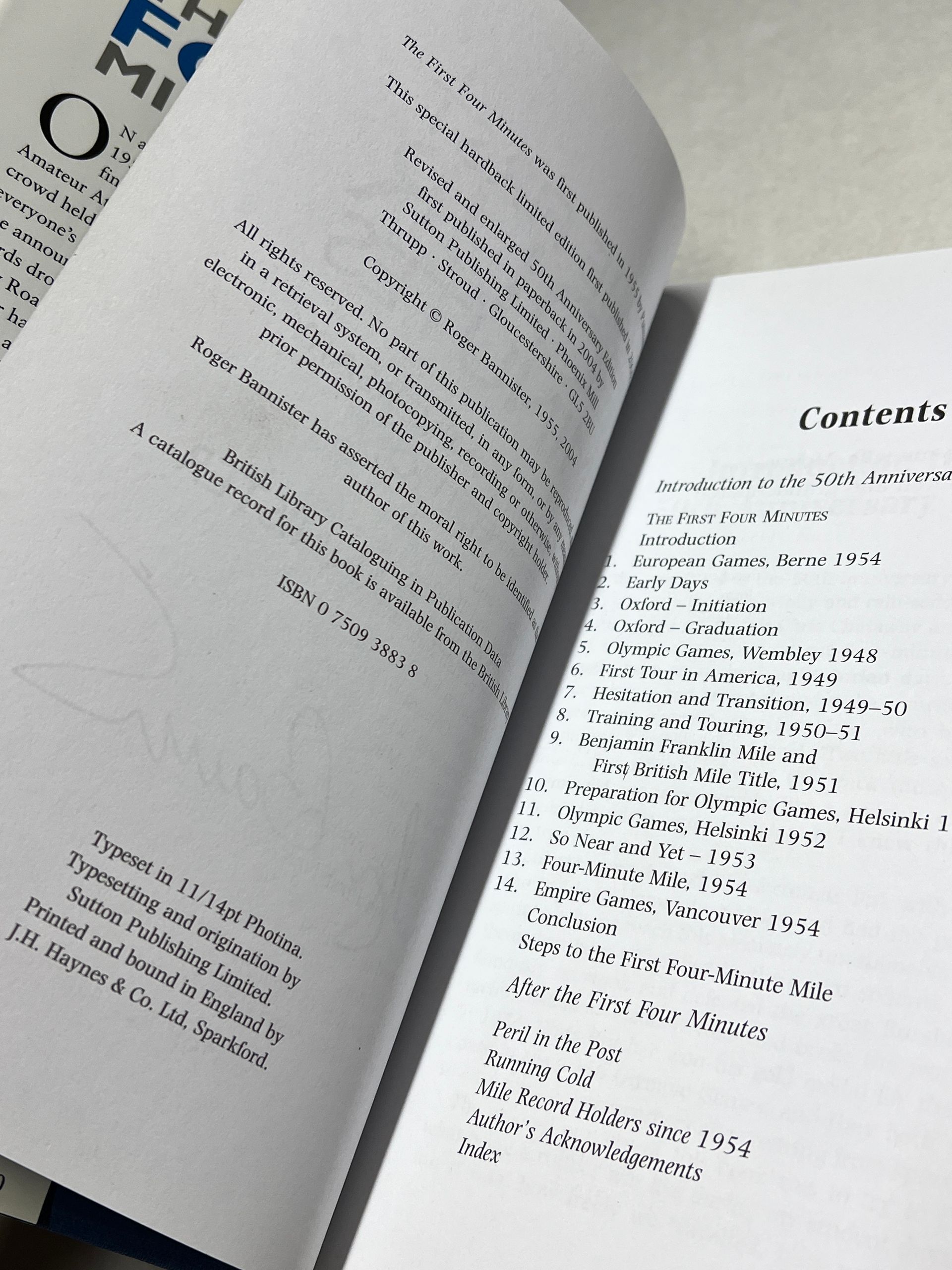 The First Four Minutes, Roger Bannister