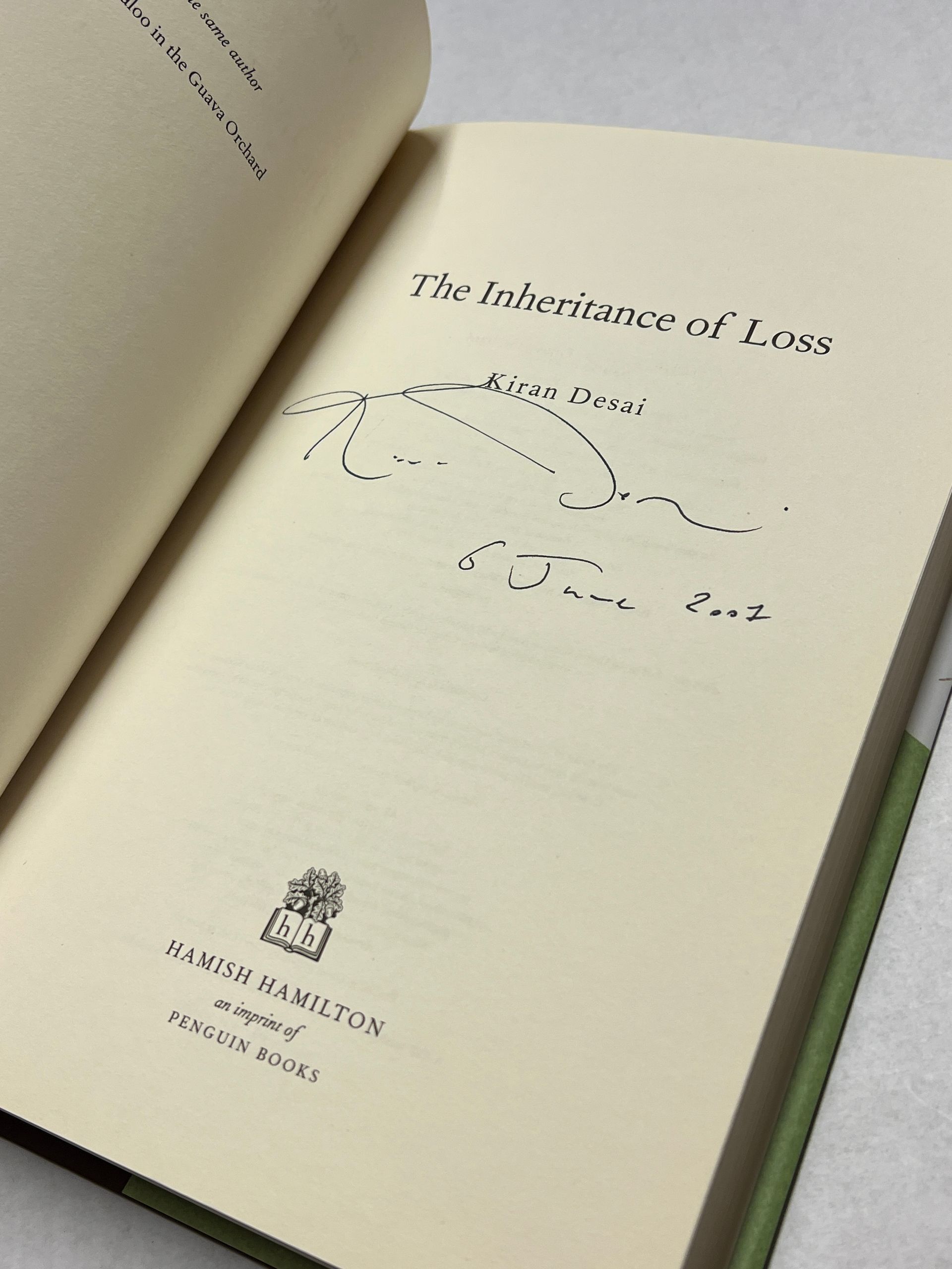 The Inheritance of Loss, Kiran Desai
