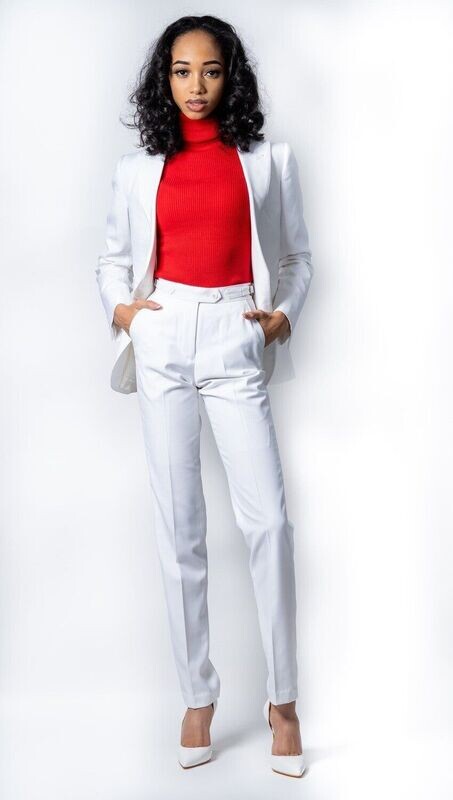 Single Breast Princess Cut Peak Lapel