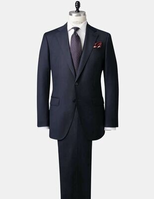 Ron Dyce Suit Burgundy Blue