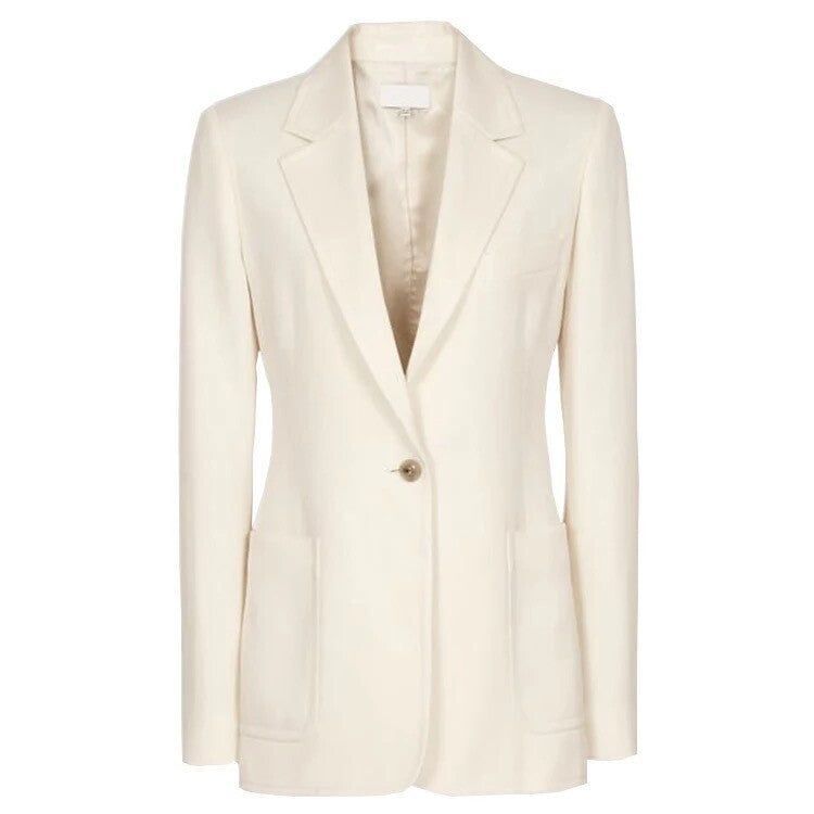 Vanilla Bean Notch Lapel Blazer