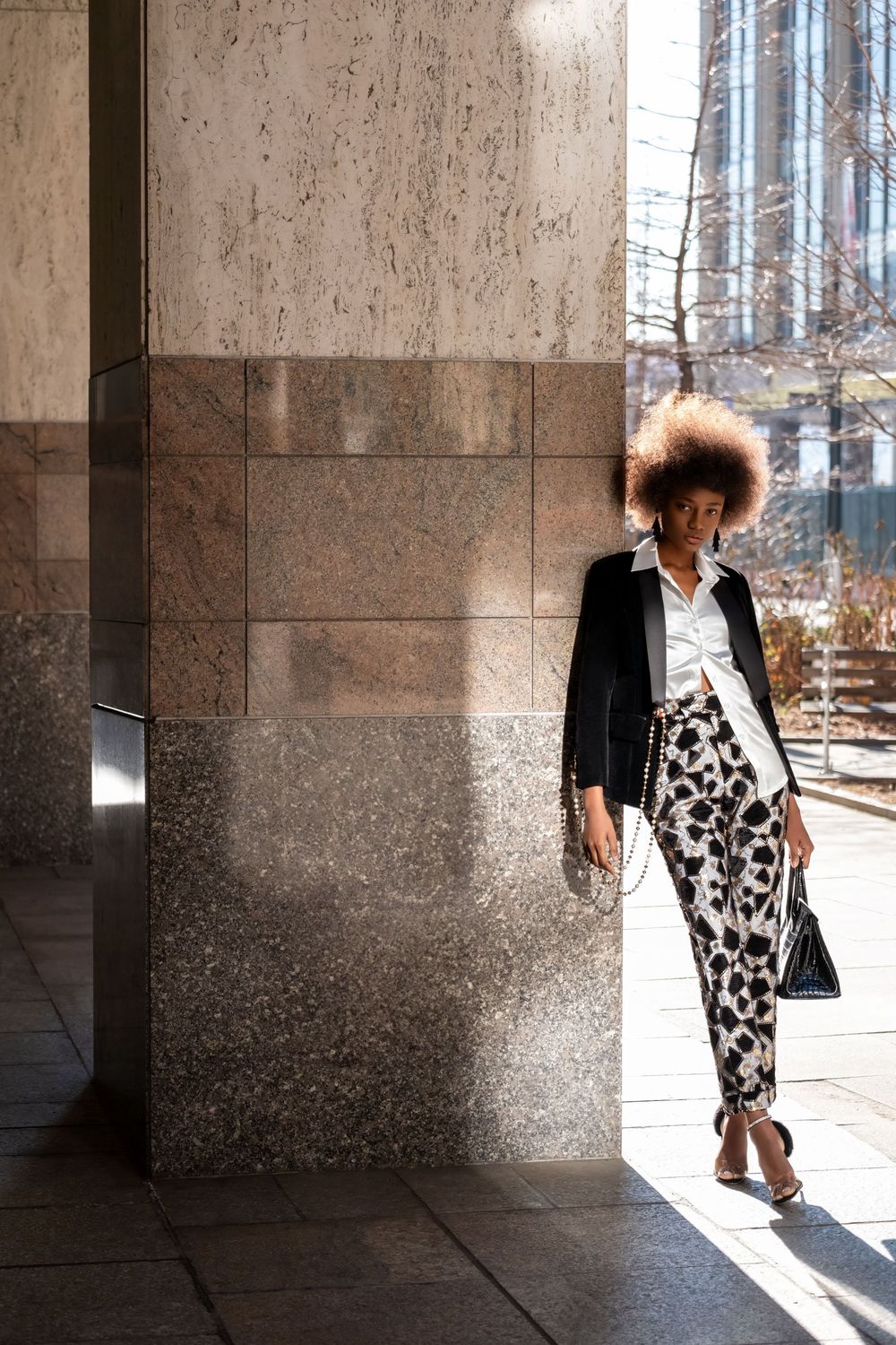 Patch virgin wool Trouser