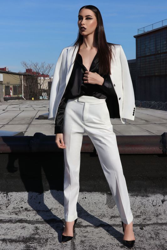 Textured Velvet Single Breast  Suit Seperate