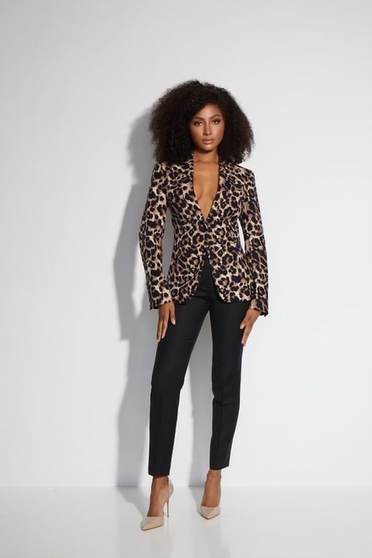 Leopard Blazer
