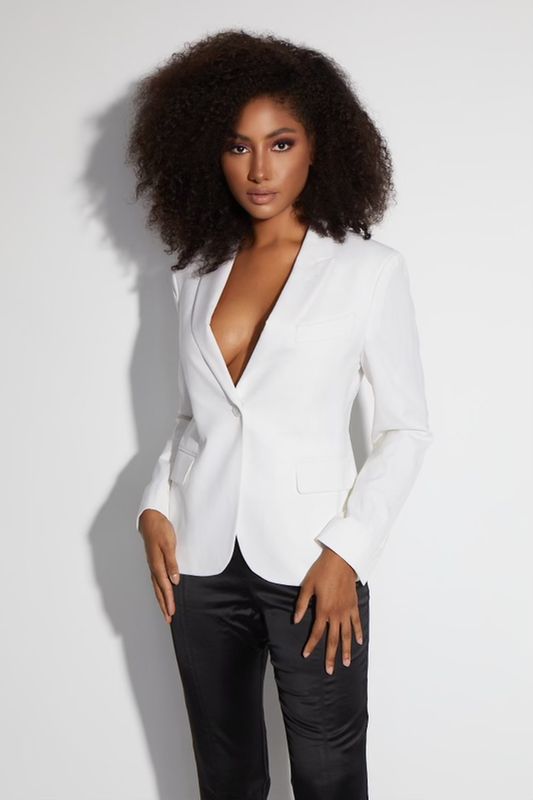 Crisp White Blazer